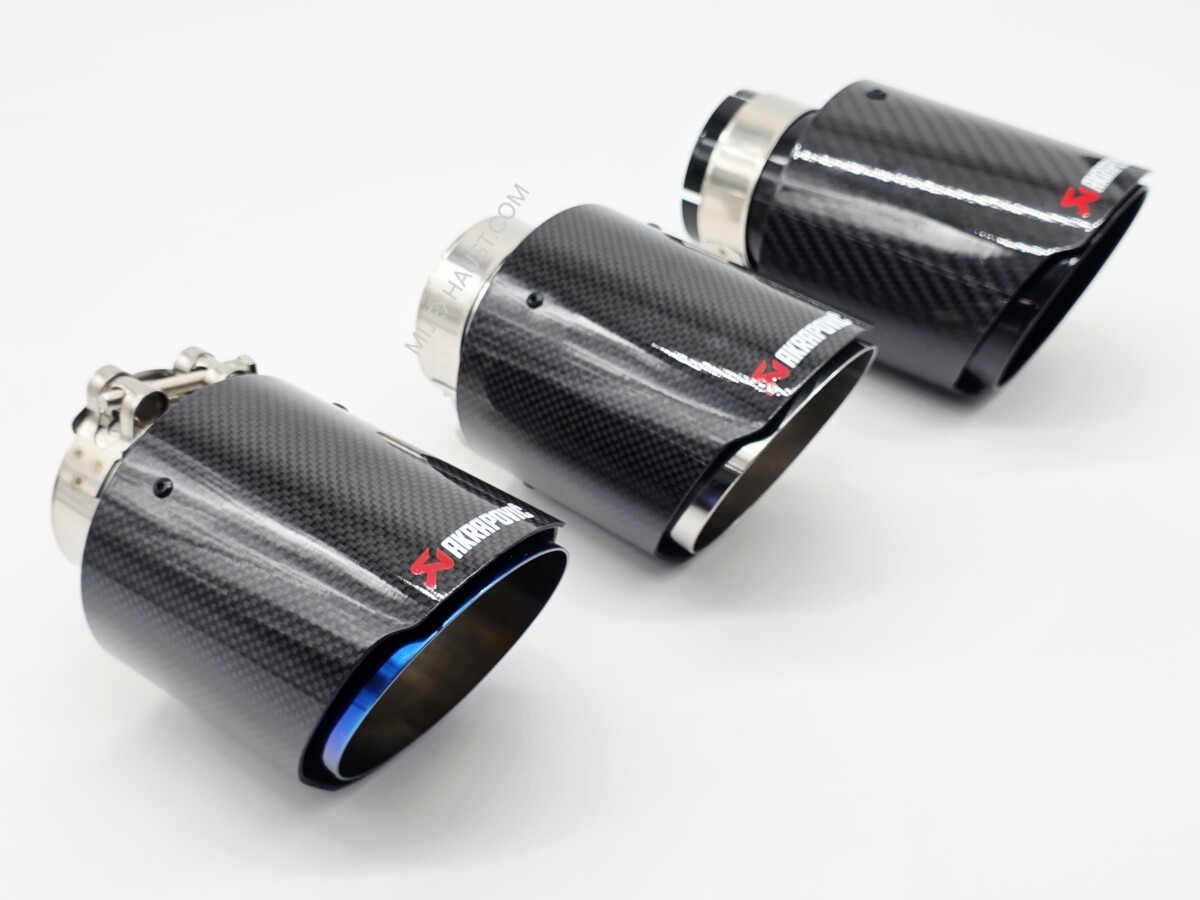 Exhaust Tailpipe Carbon Fibre 4" Tip - Glossy