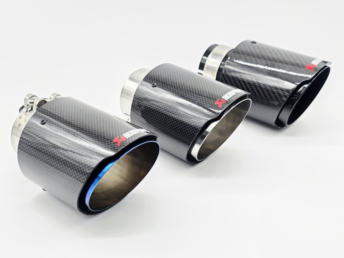 Exhaust Tailpipe Carbon Fibre 4" Tip - Glossy - Image 4