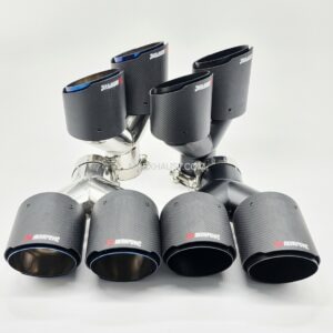 Carbon Fibre Exhaust Quad Tailpipes 4" - Matte