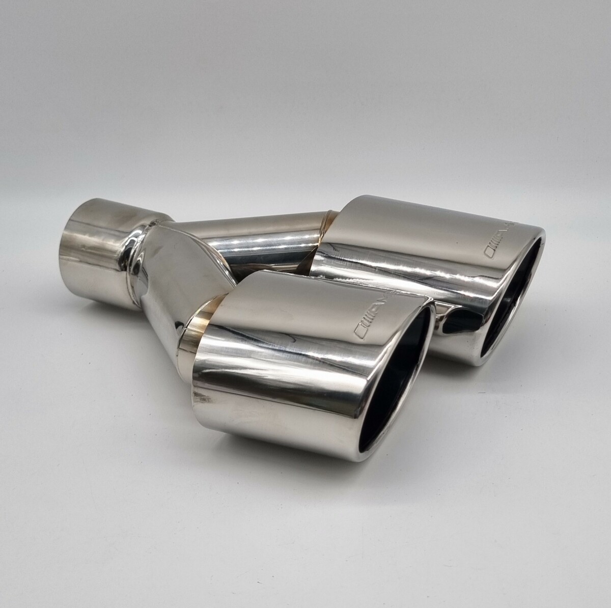 Left Side Oval Exhaust Tailpipe Stainless Steel To Suit Mercedes AMG Style
