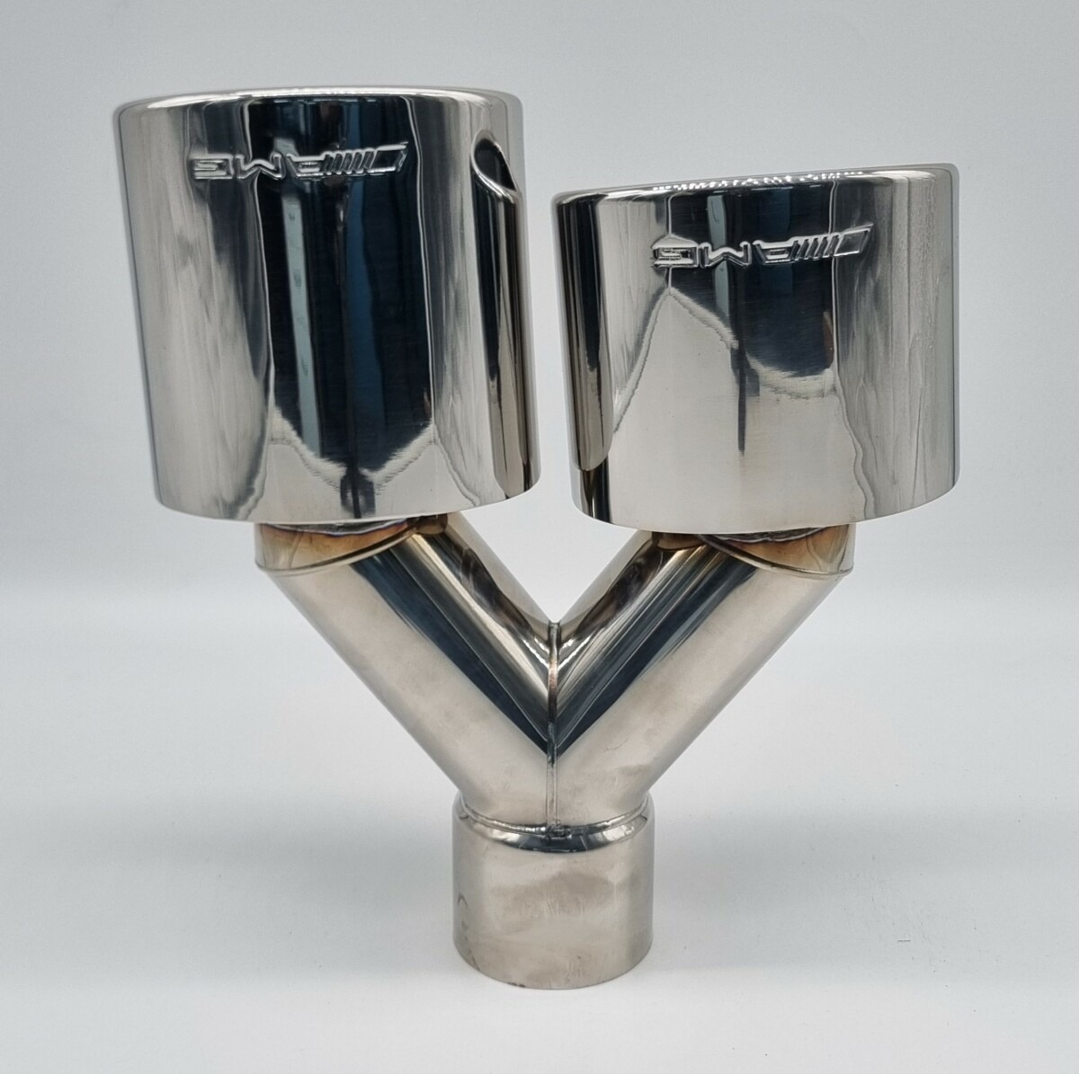 Left Side Oval Exhaust Tailpipe Stainless Steel To Suit Mercedes AMG Style - Image 2