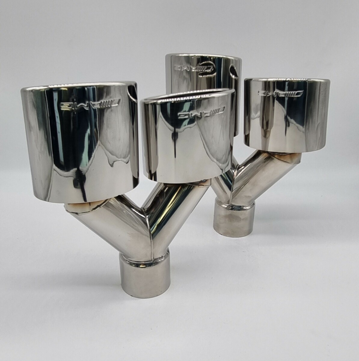 Left Side Oval Exhaust Tailpipe Stainless Steel To Suit Mercedes AMG Style - Image 4