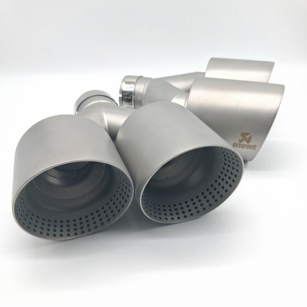 Twin Exhaust Tailpipes Slash Cut Double Skinned High Quality - Image 6