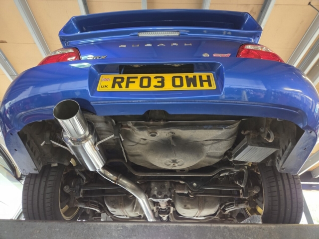 Exhaust system for Subaru Impreza-custom exhaust system-turbo back exhaust-JapCan-MIJExhaust-Walsall (1)