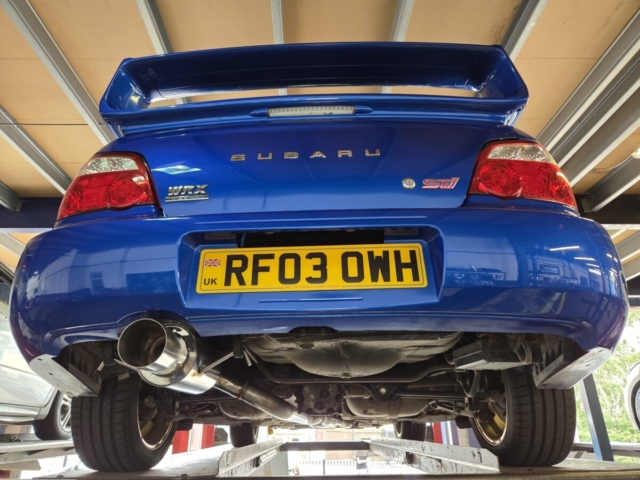 Exhaust system for Subaru Impreza-custom exhaust system-turbo back exhaust-JapCan-MIJExhaust-Walsall (4)